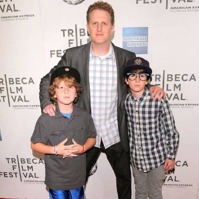 Maceo Shane Rapaport and his father, Michael Rapaport,  and elder brother, Julian Ali Rapaport. 